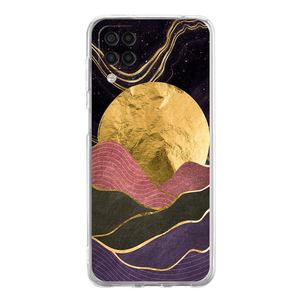Black Gold marble tropic Phone Case For Samsung Galaxy A51 A71 A21S A12 A11 A31 A41 A03S A13 A33 A73 A53 A52 A32 5G A23 Cover