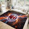 AC Milan Design Crystal Velvet Carpet Cozy Non?Slip Printed Rug For Bedroom Living Room Entrance