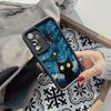 Black Cat phone case under the starry sky is suitable for Samsung Galaxy S26 S25 S24 S23 S22 S21 S20 FE/Ultra/Plus5G anti drop