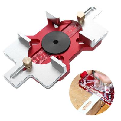 Woodworking 2-in-1 Slotted Invisible Fastener Slotting Bracket Router Base Mortising Jig Trimmer Router Tool Fastening Bracket