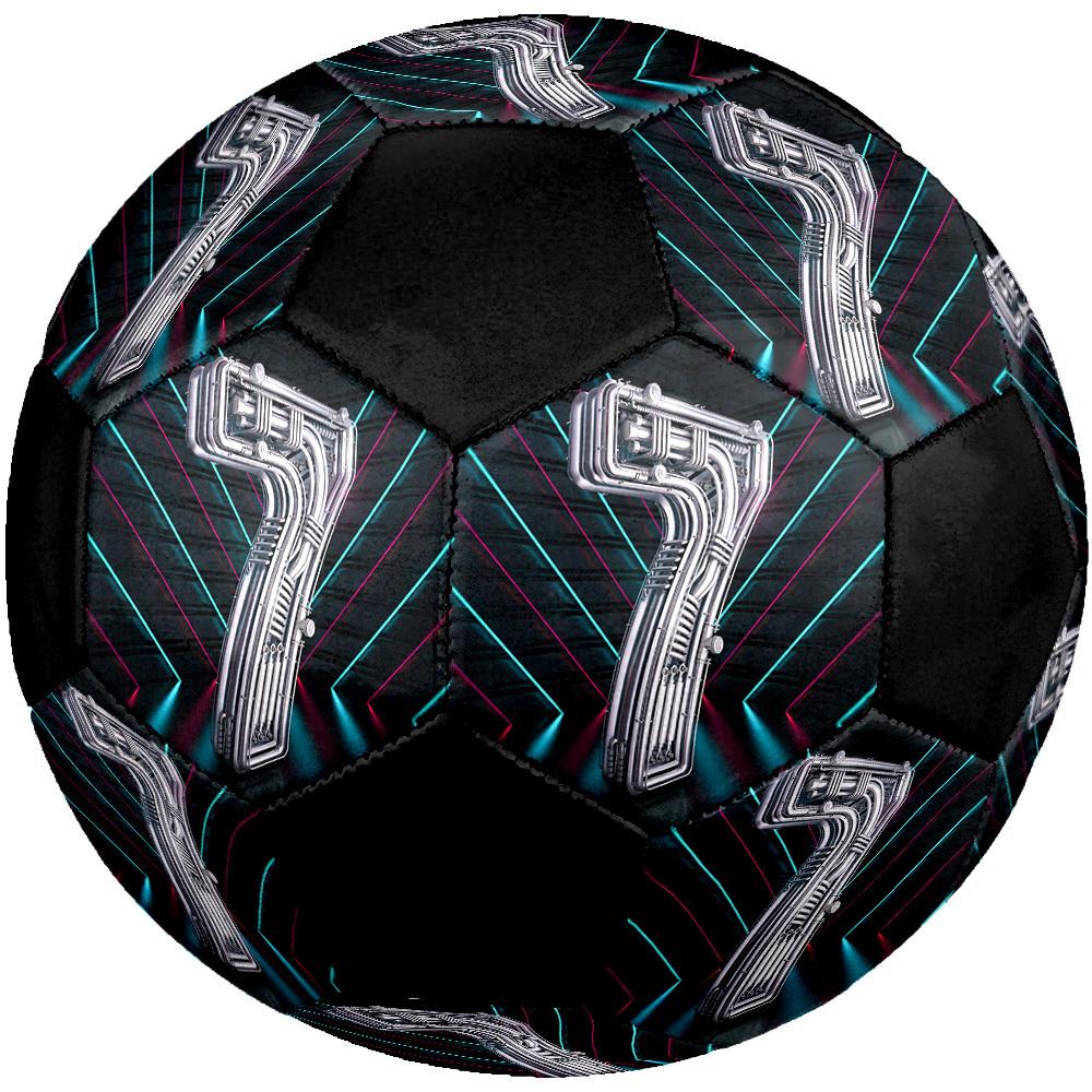 1pc Futuristic Number Size 5 Soccer Ball, Indoor Outdoor Football, Casual Soccer, Street Soccer, Suitable for Training, Leagues, & Casual Matches, Ide