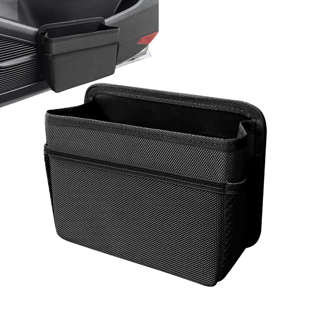 

Автомобильные мусорные баки Маленький складной органайзер для двери автомобиля Маленький органайзер для двери автомобиля Большая вместимость автомобильного мусорного контейнера для мусора чёрный