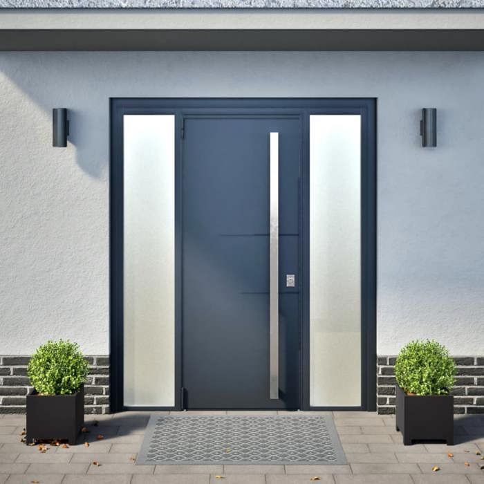 VidaXL Planters 2 Pcs Black 30x30x30 Cm Steel, Planter, Patio Planter, Flower Box, Outdoor Planter, Box 851186