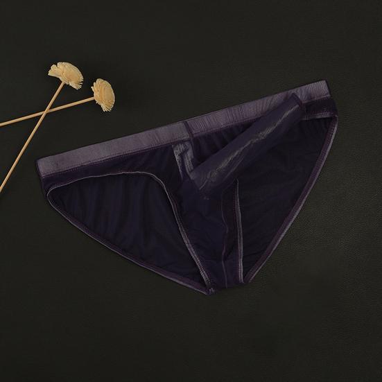 Hüfttiefer 3D Elefantennase Einfarbig Herren Slips Sexy Transparentes Netzgarn Unterhosen