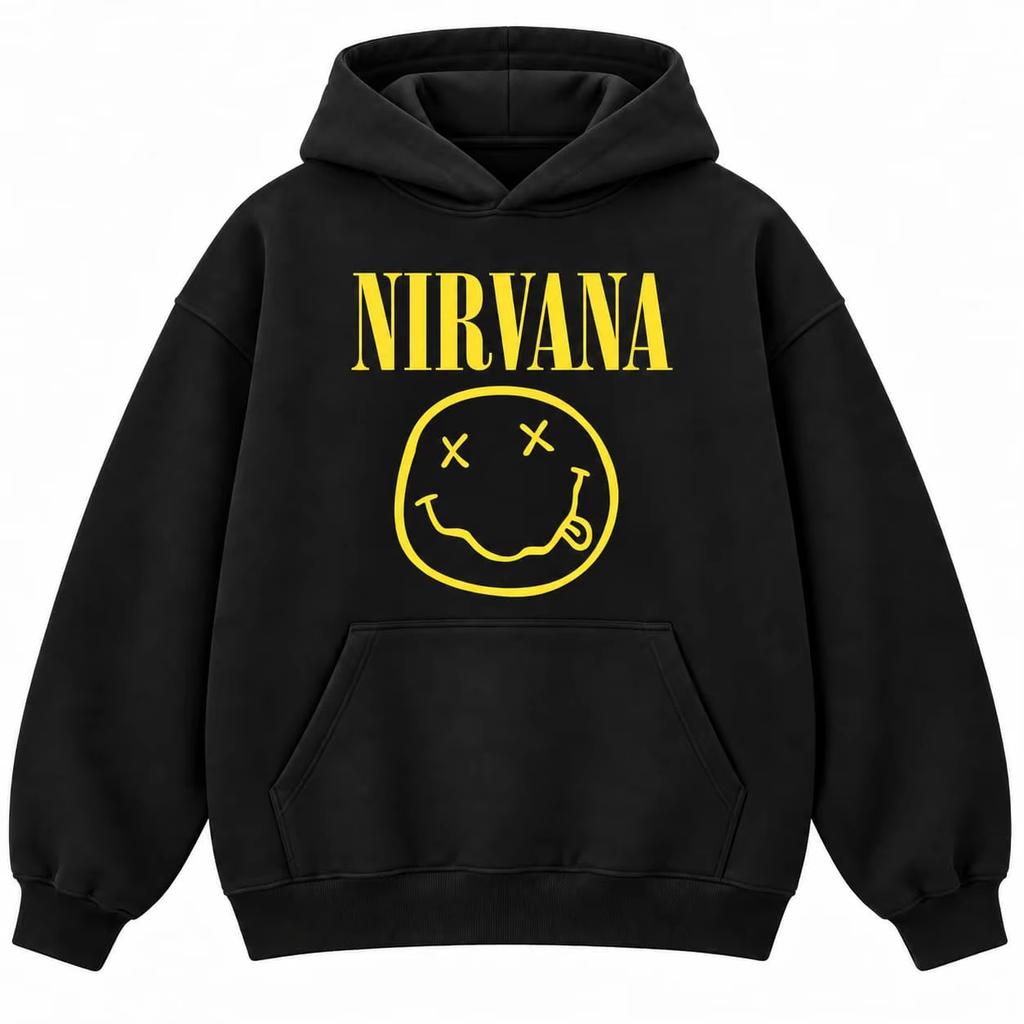 90s Grunge Style Graphic Hoodie Unisex Oversized Pullover Sweatshirt Men Women Casual Long Sleeve Retro Rock Aesthetic Streetwear Autumn Winter Top