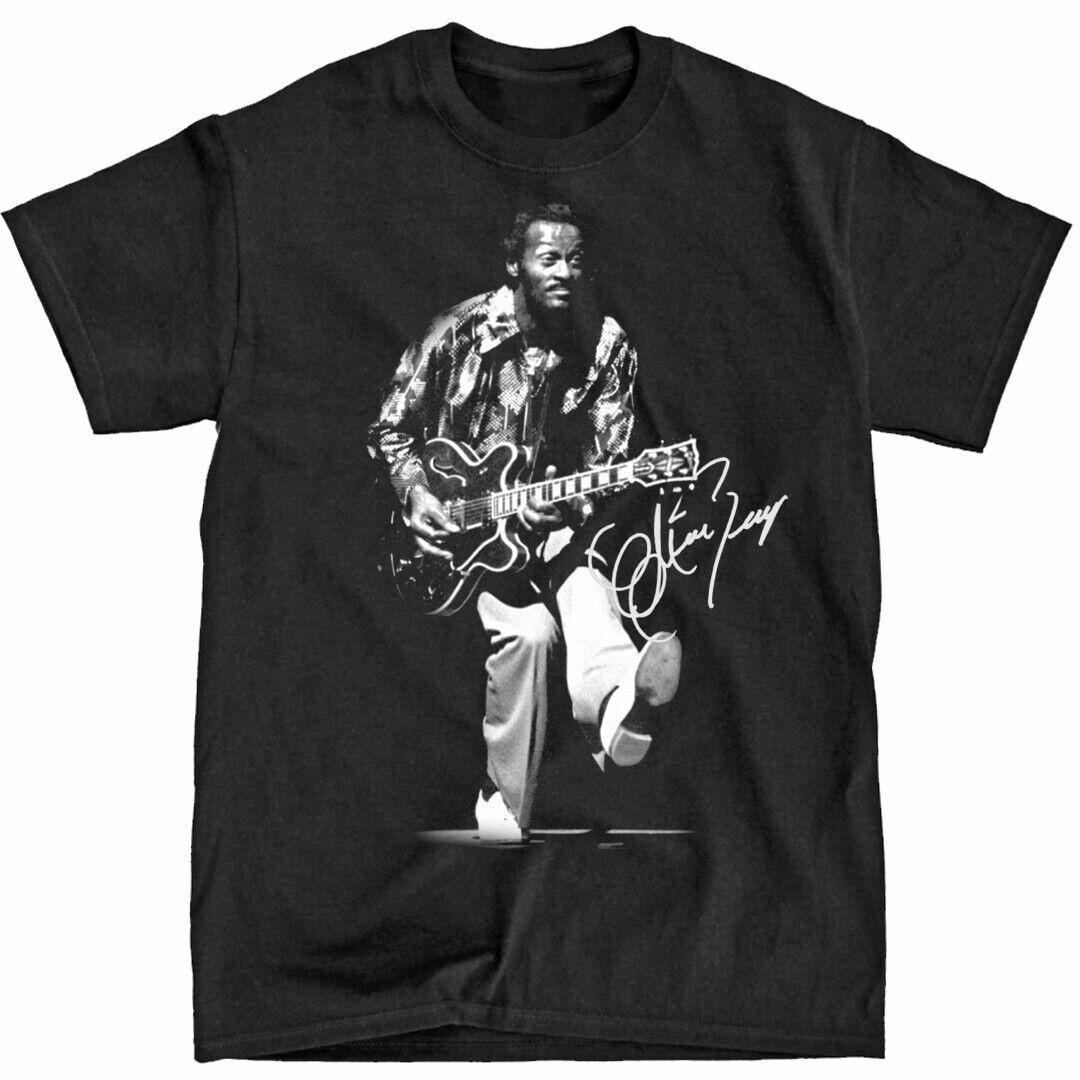 Retro Guitarist Rock n Roll Chuck Berry Shirt Classic Black Unisex S-5XL IM1131 S разноцветный