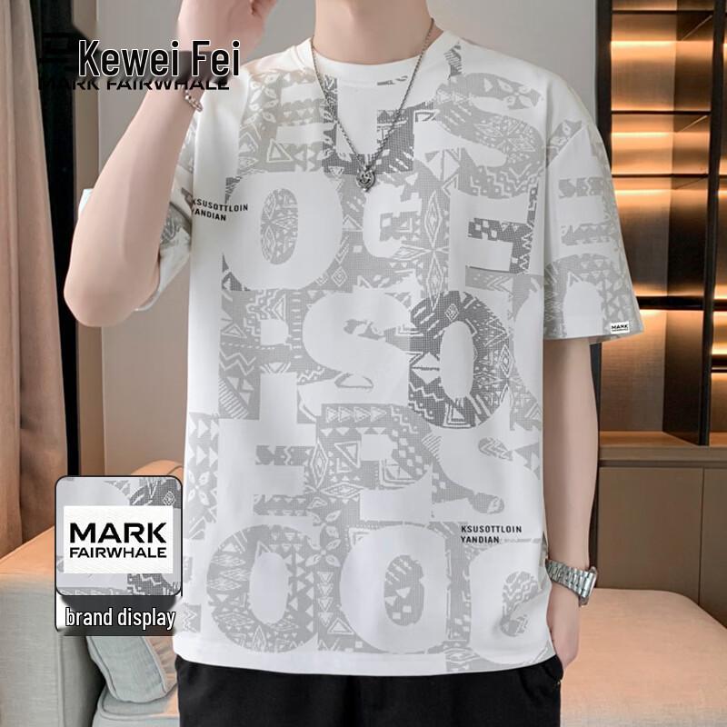 MARK FAIRWHALE Men s Antibacterial Ice Silk Cooling Short Sleeve T-Shirt 5XL