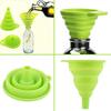 Food-Grade Mini Silicone Foldable Funnel for Kitchen Cooking, Baking, Liquid Pouring, Oil Transfer, Home Chef Tools, Compact Non-Stick Gel Gadget