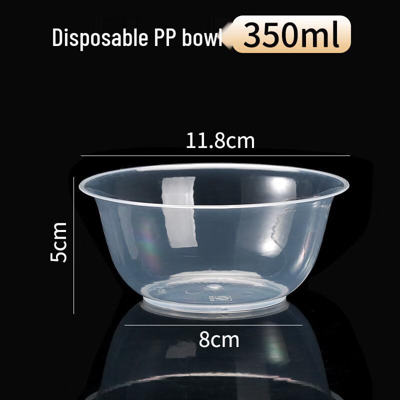 ZISIZ Disposable Plastic Crystal Bowls