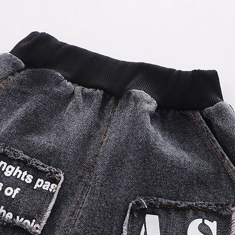 Boy's Spring and Autumn Clothes Children's Denim Suit Male Baby Three-piece Western-style Denim Suit Casual Set
