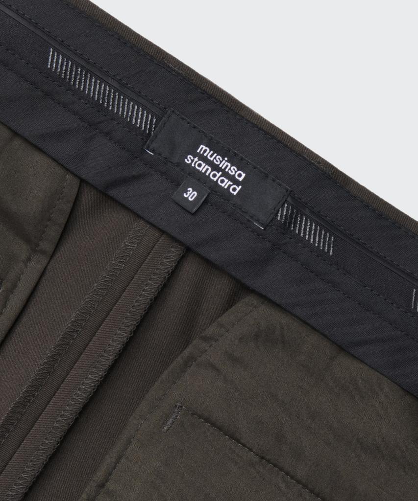 MUSINSA STANDARD Three-Puck Semi-Balloon Slacks [Van Dyke Brown]