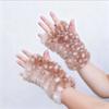 Winter Fawn Spot Warm Plush Accessories Christmas Deer Pattern Dew Finger Hair Gloves Elk Series Faux Fur Japanese Half Finger