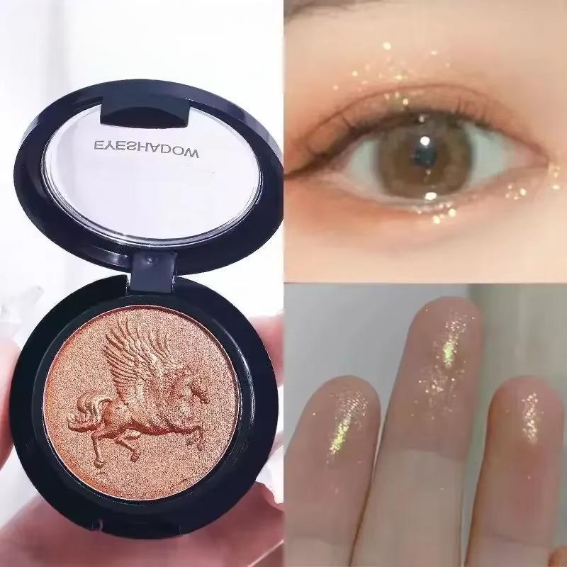 Glitter Eyeshadow Pearlescent Highlighter Powder Makeup Diamond Eye Shadow Palette Bright Shiny Eye Makeup Cosmetics