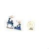 Reindeer Elk Resin Statue Art Decoration Animal Figure Deer Couple Figurines Iron Sculpture
