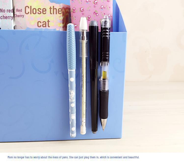 Student Desk Organizer: Foldable Cloth Book and Magazine Storage Box