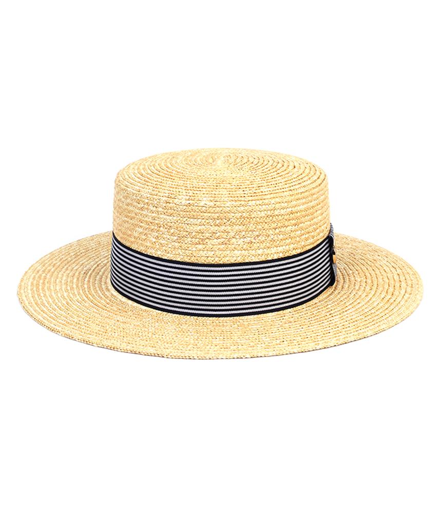 Stripe Line Kangkang Panama Hat
