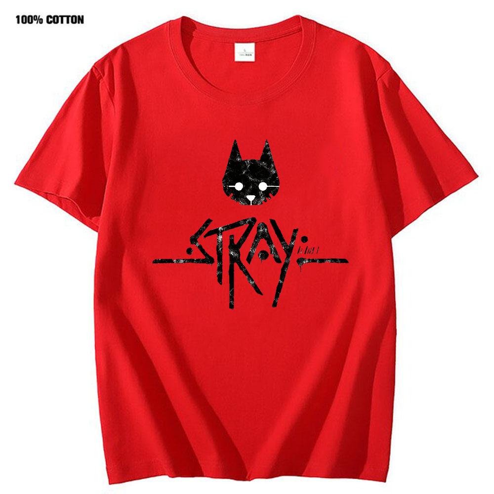 

Stray Cat Game T Shirt Women Clothes 100%Cotton Men Unisex Casual Female Harajuku Camisas Streetwear Short Sleeve Tee Game Shirt S