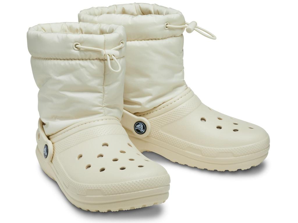 Botas Crocs Classic Lined Neo Puff Talla 28cm, Unisex, Hueso,