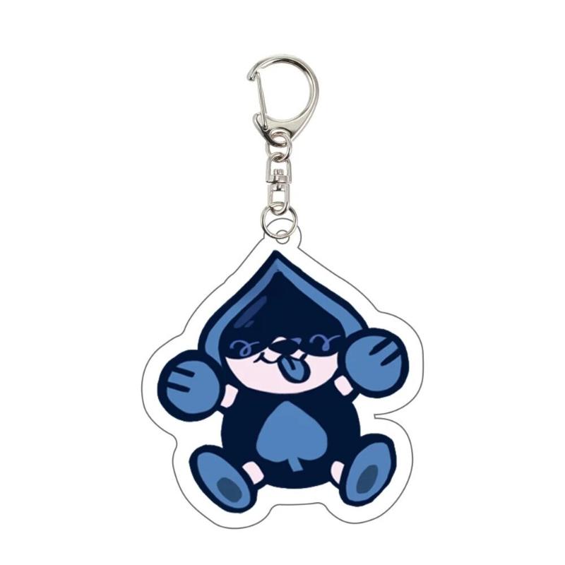 Game Deltarune Susie Kris Berdly Spamton NEO Cosplay Keychain Kawaii Acrylic Keyring Key Chain Bag Accessories Ornament Prop