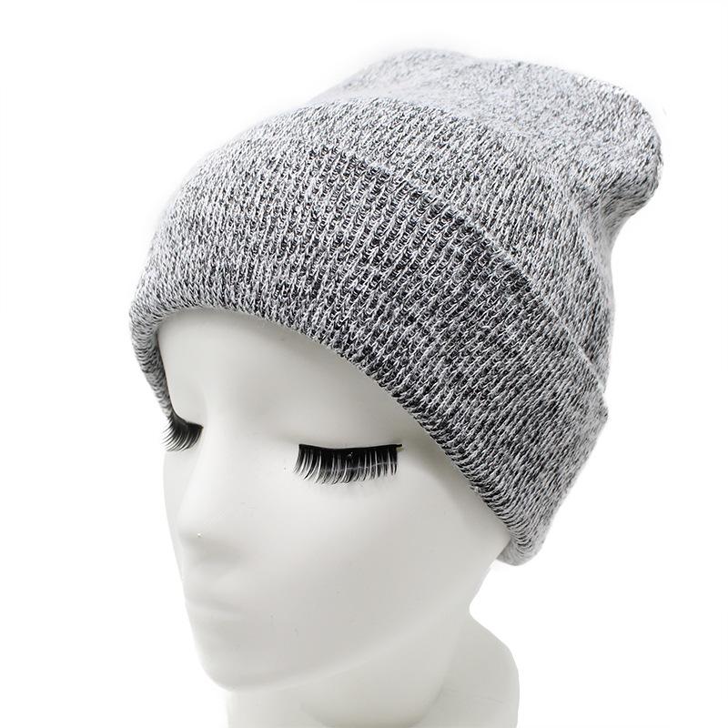 Rabbit Fur Wool Hat Women S Warm Rainbow Knitted Hat Ear Protector Pullover Hat M（56-58cm）