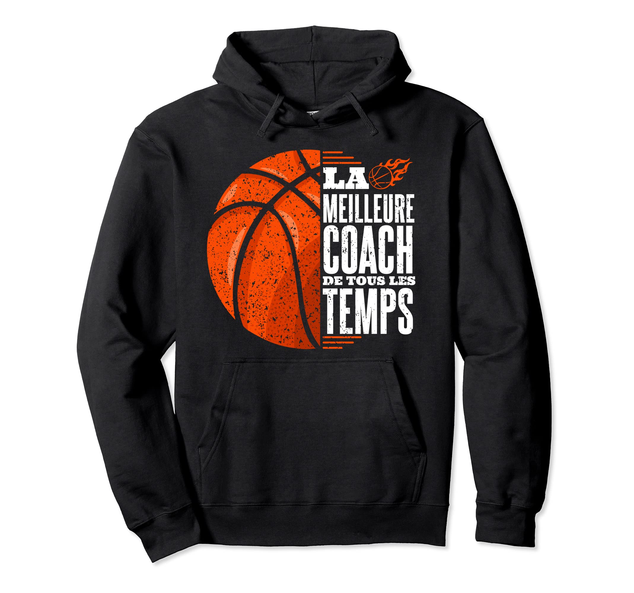 

La Meilleure Coach Basketball Pour Femme Entraineuse Basket Hoodie чёрный