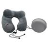 Portable Press-Inflatable U-Shaped Neck Pillow with Hump