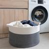 Cotton Rope Woven Laundry Hamper & Storage Basket, Large Capacity, Foldable for Clothes, Toys, and Sundries.