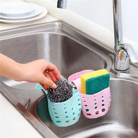 Saddle Type Kitchen Sinks Draining Shelves Hanging Basket Sponge Storage Racks