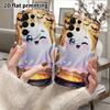 Phone Case: 2D Flat Samsung Galaxy A34 A35 M05 M06 S20 S22 S21 FE Plus 5G Protective Case, Couple Style, Cartoon Ghost, Christmas and Halloween Gift