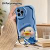 Phone Case: 2D Flat Design Suitable for iPhone 18 17 16 15 14 13 Pro, Couple Style, Blueberry Little Duck, Christmas and Halloween Gifts