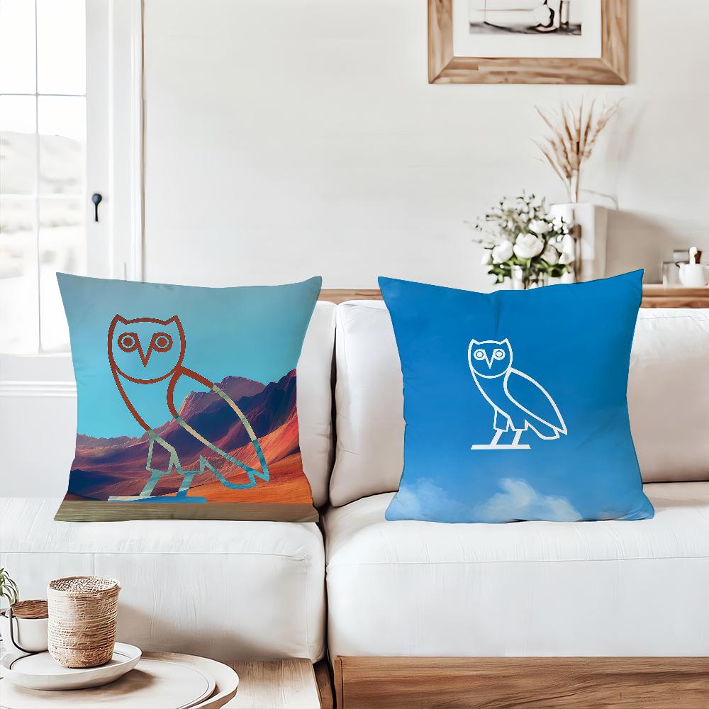Octobers Very Own-O Owls Ovo Pillow Case Suitable For Bedrooms Living Rooms Cars Home Decoration