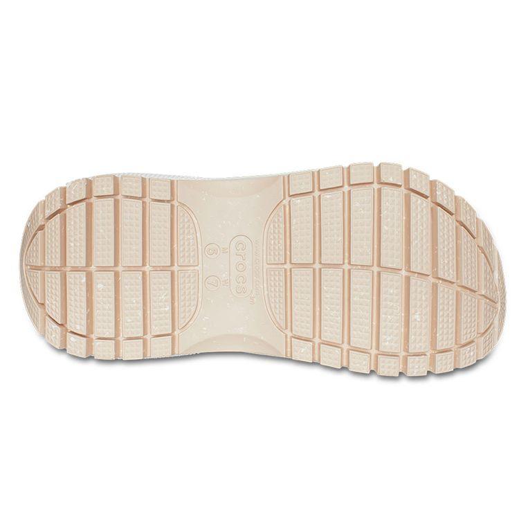 Crocs Zoccoli da donna caldi color kaki in EVA Classic Mega Crush con plateau, traspiranti per esterni, 6,1 cm, 207988-2DS