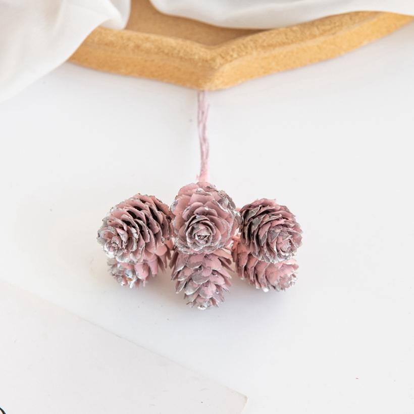 1/3pcs Artificial Plant Golden Fake Pine Nut For Festival Tree Decor Wreath Accessory Wedding Home Wall Hanging Photography Prop