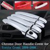 Chrome Car Door Handle Cover for Toyota Crown S180 MK12 2004~2008 Luxury Covers Car Trim Set Exterior Accessories 2005 2006 2007