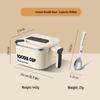 ZISIZ Square Stainless Steel Instant Noodle Bowl