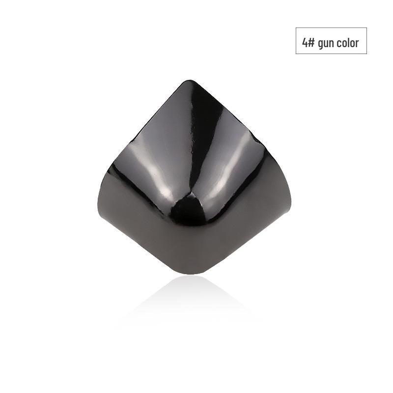 Women's Pointed Toe High Heel Protector - Leather Anti-Kick Decorative Cover with Metal Cap for Shoe Protection.