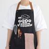 Color Block Halter Neck Waist Apron - Letter Print Design for Kitchen, BBQ, and Restaurants