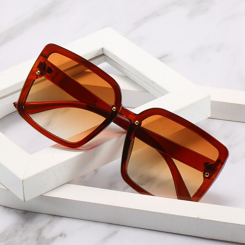 Square Sunglasses Women'S Retro Rice Nails Personalized Small Sunglasses Rectangular Glasses