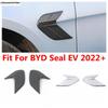 Car Side Body Air Intake Flow Vent Wing Fender Leaf Board Panel Decoration Cover Trim For BYD Seal EV   2024 Accessories