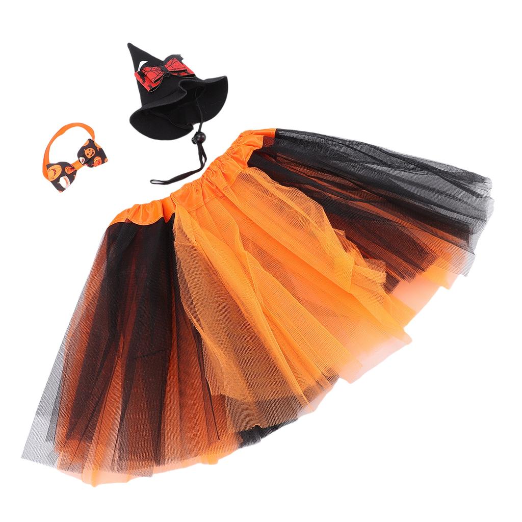 Spooky Fall Goose Outfit Orange Lawn Porch Goose Cloths for 23 Inches Outdoor Patio Yard Art Decoration Ghost Pumpkin