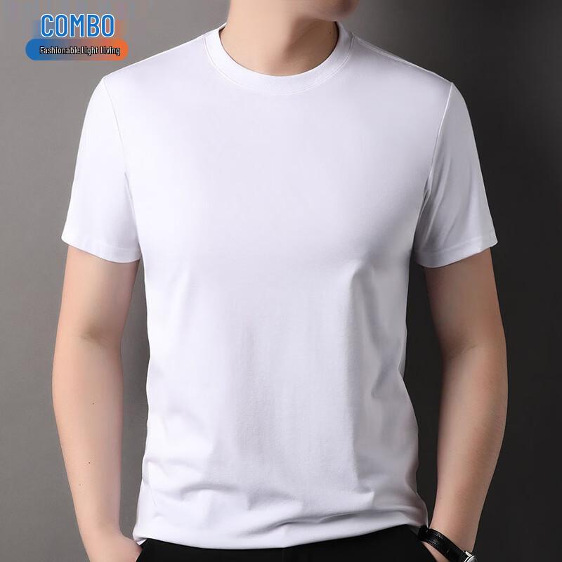 Men's Cool-Touch Long-Staple Cotton Short Sleeve T-Shirt