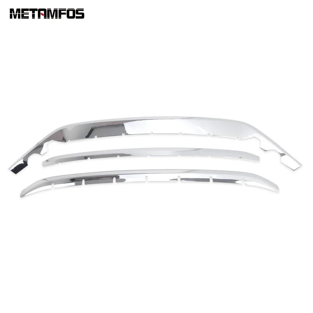 For Honda CR-V CRV 2017 2018  Carbon Fiber Front Bumper Center Grille Raing Grill Strip Molding Trim Accessories Car Styling