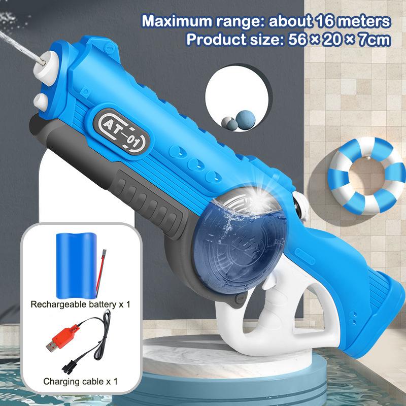 Large Capacity Water Spray Gun Summer Entertainment Water Gaming Toy Fully Automatic Water Gun Outdoor Swimming Pool Toys
