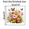 Painted Butterfly Flowers Small Grass Wall Sticker Toilet Bathroom Refrigerator Wall Sticker Living Room Bedroom Decoration Painting