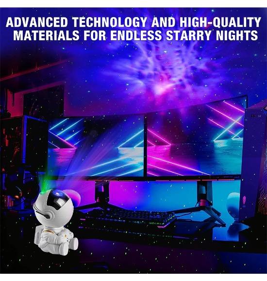 Galaxy Star Astronaut Projector Light Starry Sky Porjectors Lamp Nebula LED Night Light Gift Decoration Bedroom Room