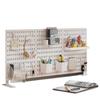 Desktop DIY Pegboard: Large Accessory Holder for Office or Home Desk, Clamp-Standing Storage, Hanging Rack, Countertop Decoration Display.