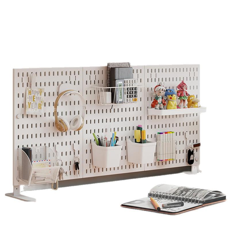 Desktop DIY Pegboard: Large Accessory Holder for Office or Home Desk, Clamp-Standing Storage, Hanging Rack, Countertop Decoration Display.