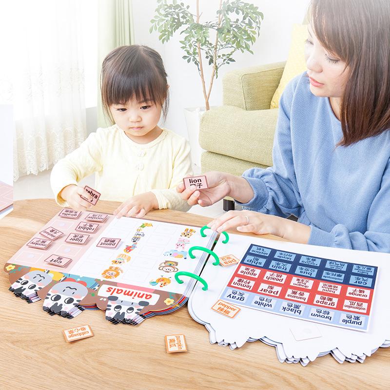 

Новая тихая книга с наклейками Детское просвещение Раннее образование Познание Многократное наклеивание Книга-пазл для обучения грамоте Детские развивающие игрушки