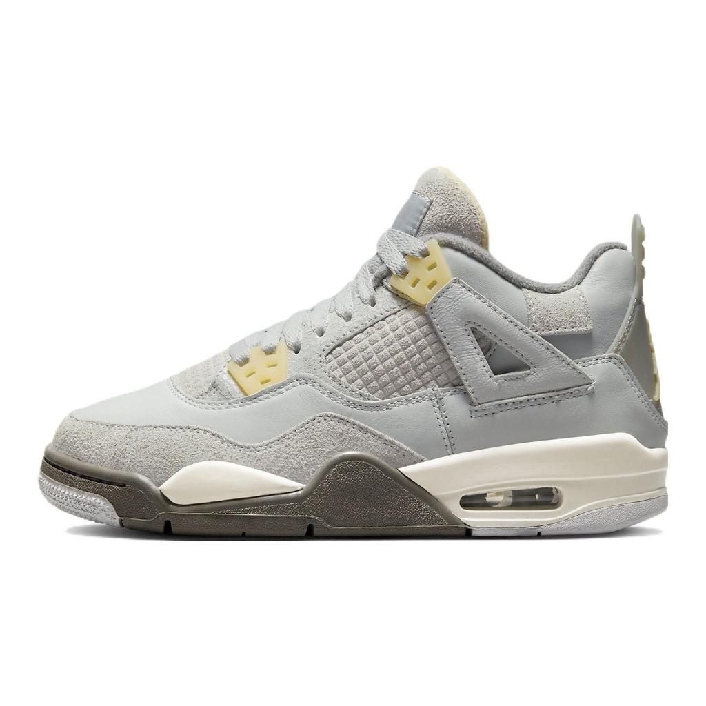 Air Jordan 4 Retro SE Craft GS Photon Dust Kids Sneakers Grey Pale-Vanilla Off-White DV2262-021