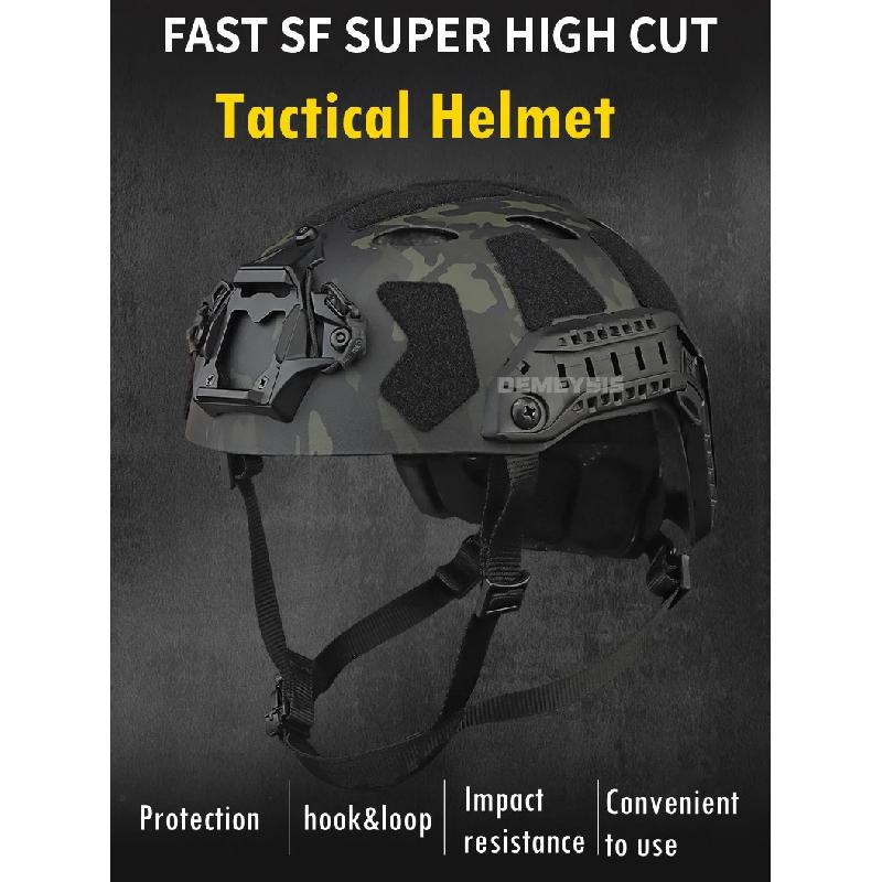 Tactical Fast Helmet Airsoft CS Game Helmets Outdoor Sports Hunting Shooting Paintball Head Protective Gear